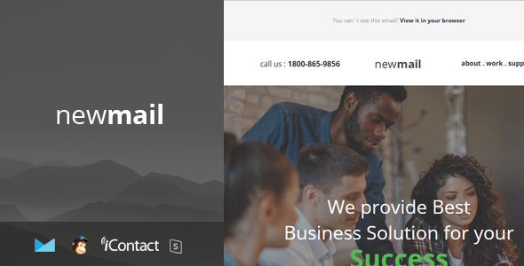 newmail – Responsive E-mail Template + Online Access