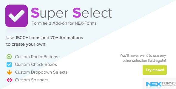 Super Selection Form Field for NEX-Forms 超级表单字段插件 – v7.5