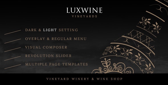 Luxwine – 酒庄葡萄酒WordPress主题 – v2.5