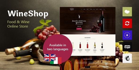 WineShop – 食品葡萄酒在线商店WordPress主题 – v2.3.1