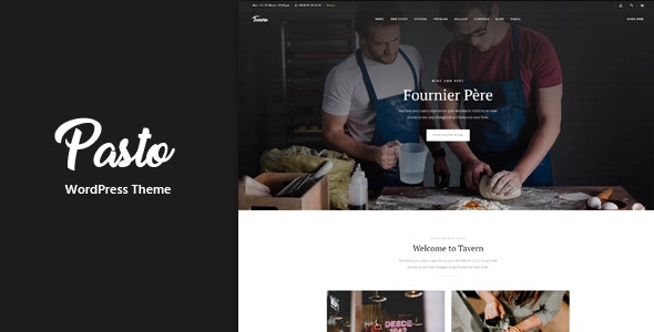 Pasto – 餐厅咖啡厅网站WordPress主题
