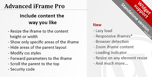 Advanced iFrame Pro 内联框架iFrame插件 – v2023.7